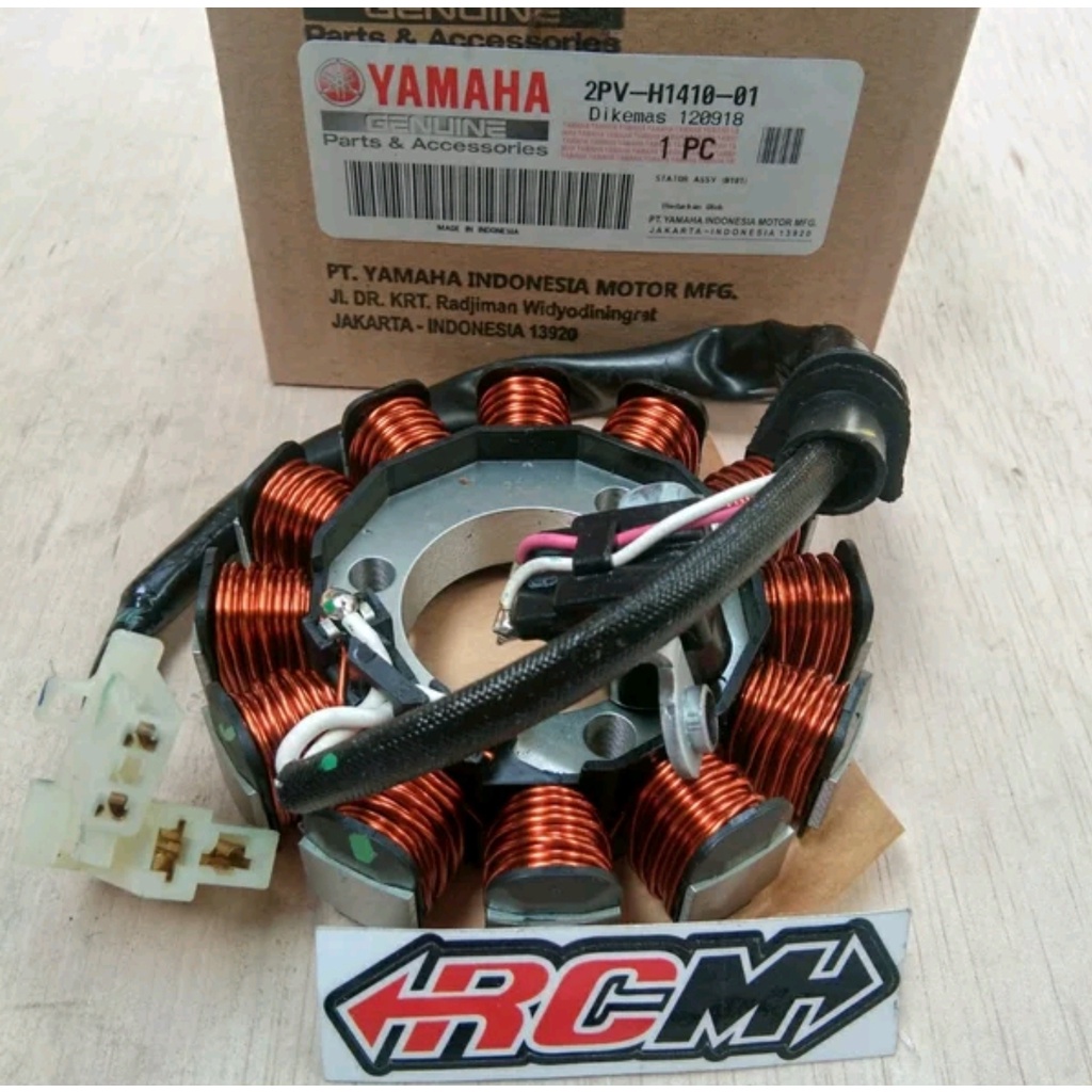 2PV-H1410-01 SPULL SPUL SEPUL SPOOL SPOL SPOLL SEPOL STATOR COMP KUMPARAN ASSY CENCOR SENSOR STATOR STATER XABRE JUPITER JUP MX KING 150 VIXION NVA ORI ORIGINAL YAMAHA YGP ASLI