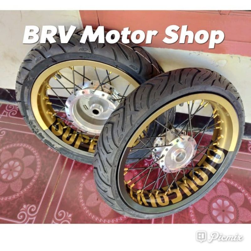 paketan velg beat - Vario - Vario 125 spin skywave Mio dll lengkap ban ring 14