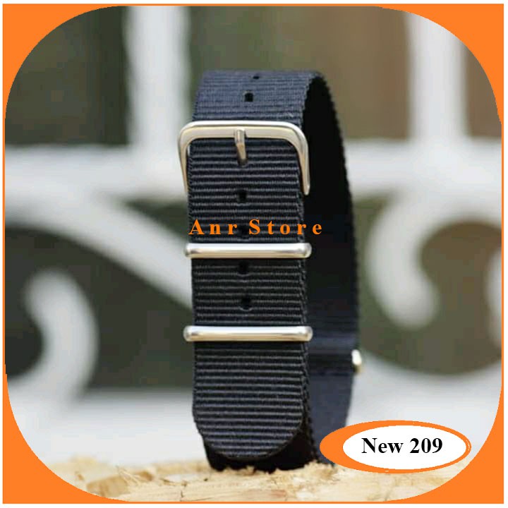 Tali Jam Tangan Kanvas Kain 18mm 20mm 22mm