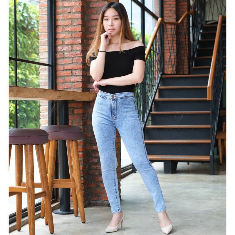 MAGCUN - Celana Highwaist Polos - Celana Leging Polos HW Pinggang Tinggi