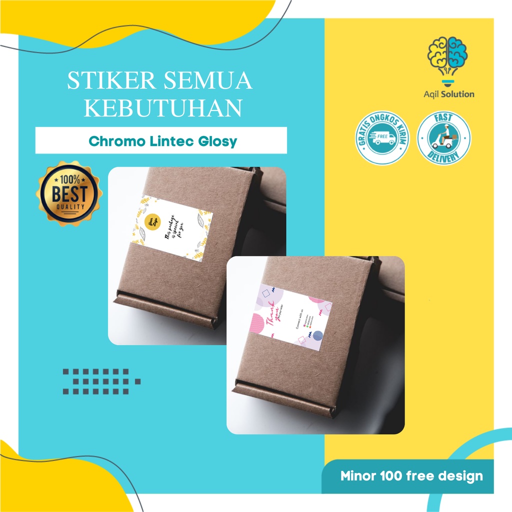 (1 hari jadi free desaign ) cetak stiker segel aneka ukuran