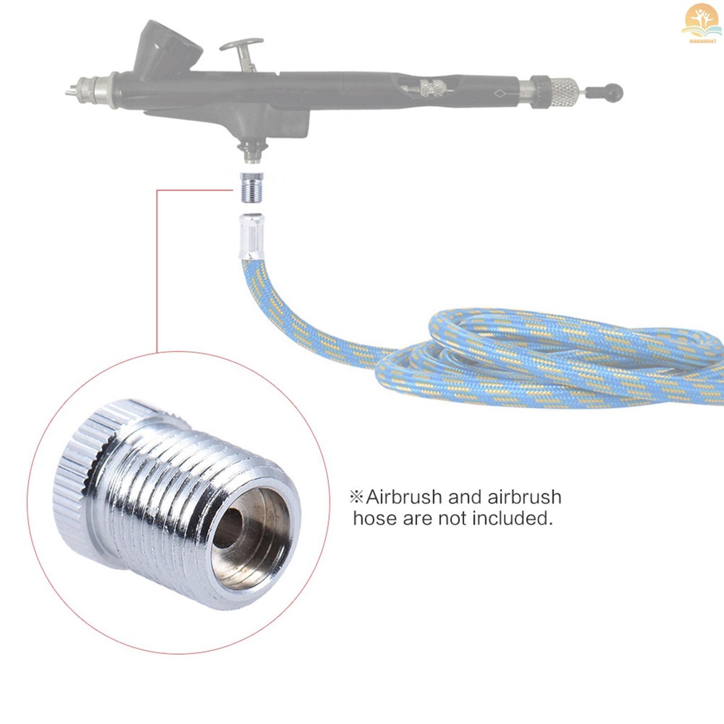 Airbrush Fitting Conversion Adapter for Badger, Convert Thread Size to 1/8