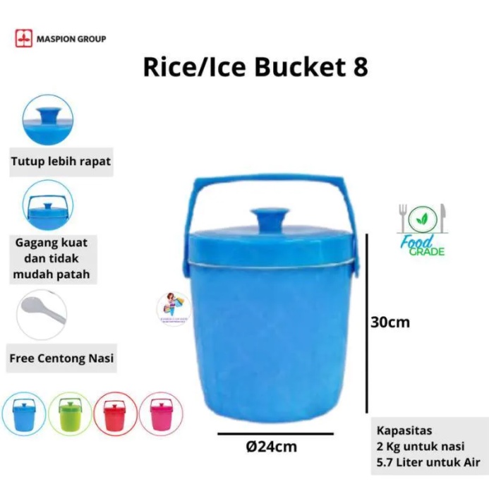 Termos Maspion Rice/Ice Bucket USA No. 8