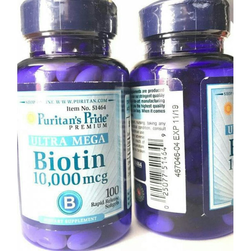 Biotin Puritan's pride 10.000mcg Original