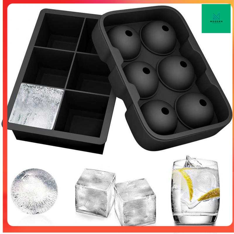 TD-DA Winzwon Cetakan Es Batu Ice Cube Tray Cube + Ball 2 PCS - CW76685