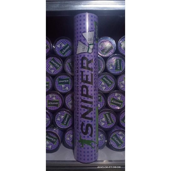 shuttlecock badminton / kok bulutangkis / sniper ungu / non spin / kedot / kok lambat