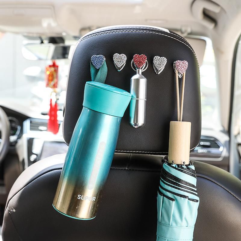 aksesoris interior mobil，Car hook, creative cartoon invisible hook, multifunctional storage hook Gantungan joy mobil gantungan tas holder HOOK HANGER BLING // Gantungan Tas Holder Organizer Barang Mobil