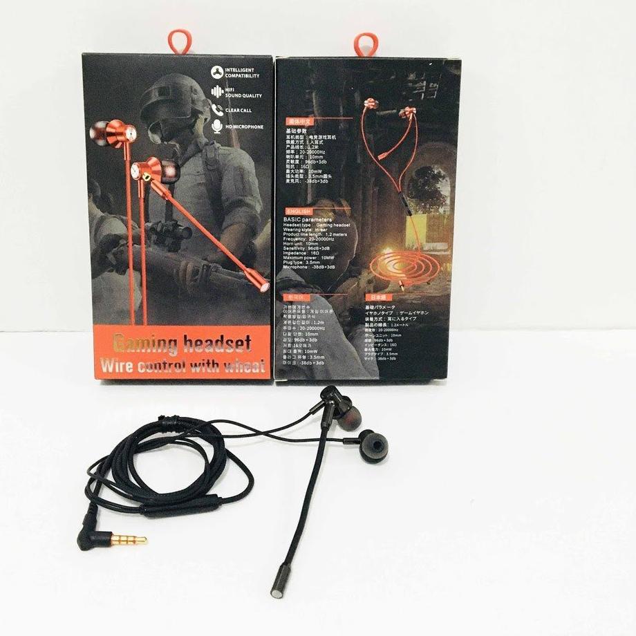 ۩ MC-37 Gaming Headset Tali Sepatu Wire Control with Wheat Jack Colokan Type L Extra Bass ☃