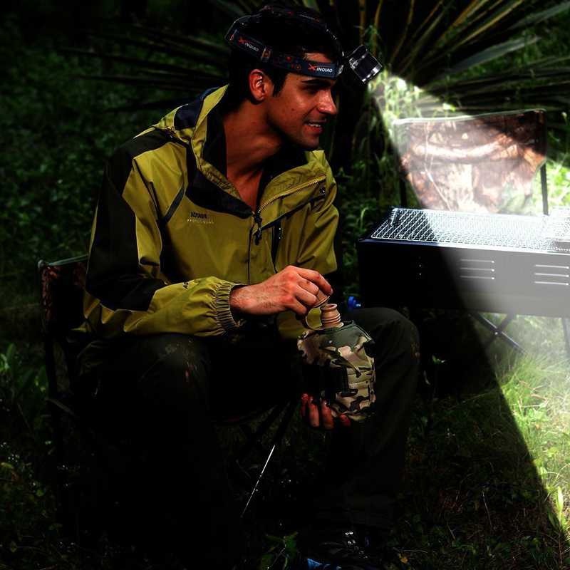 Headlamp 5 LED Cree Lampu Senter Kepala Outdoor 16000Lumens Waterproof