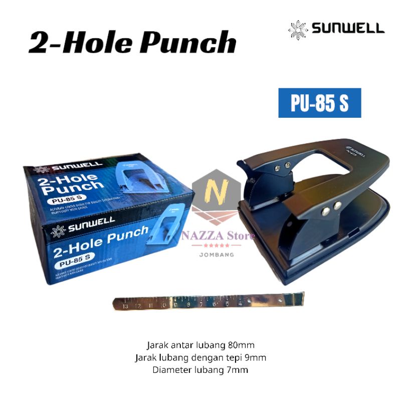 

SUNWELL Punch 2 Hole pembolong kertas PU-85 S