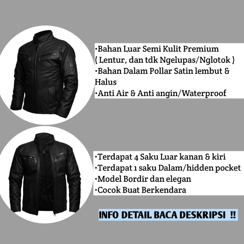 JACKET KULIT PRIA | JAKET BIKERS | JAKET KULIT PRIA DISTRO BANKERS