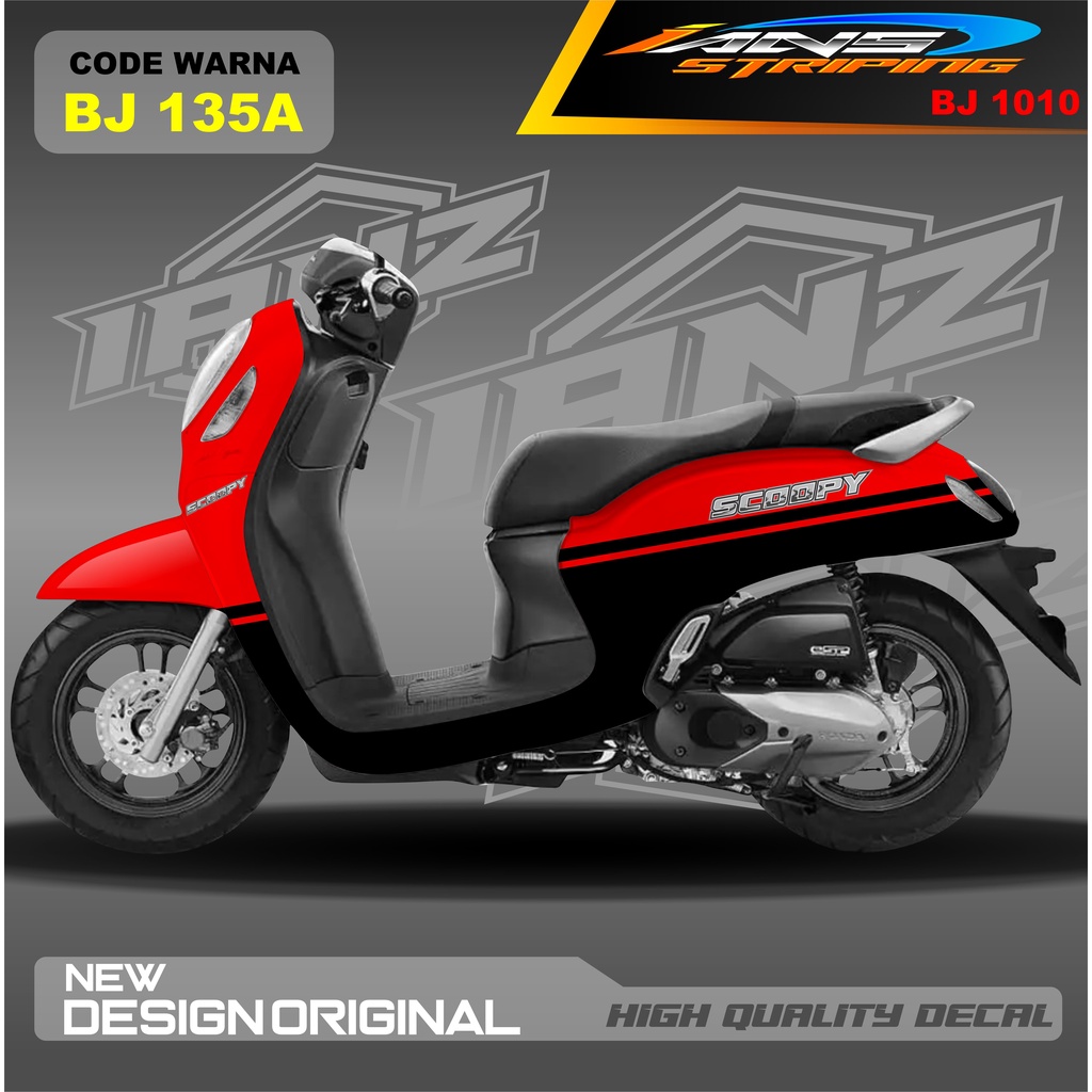 STICKER DCAL HONDA SCOOPY FULL BODY / STICKER VARIASI SCOOPY TERBARU  / STICKER SCOOPY