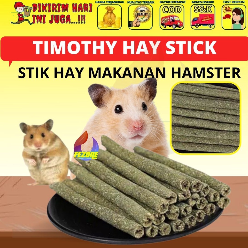 TIMOTHY HAY STICK STIK HAY KELINCI MAKANAN KELINCI MAKANAN MARMUT ALFAFA HAY GUINEA PIG CHINCILA FEZONE