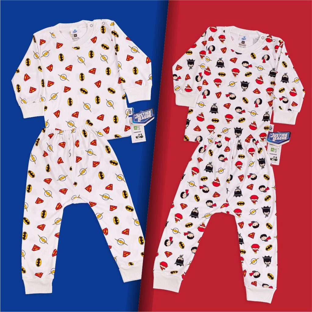 Chiyo Baby Stelan Baju Bayi/Piyama Panjang ( Bamboo Print Justice League )