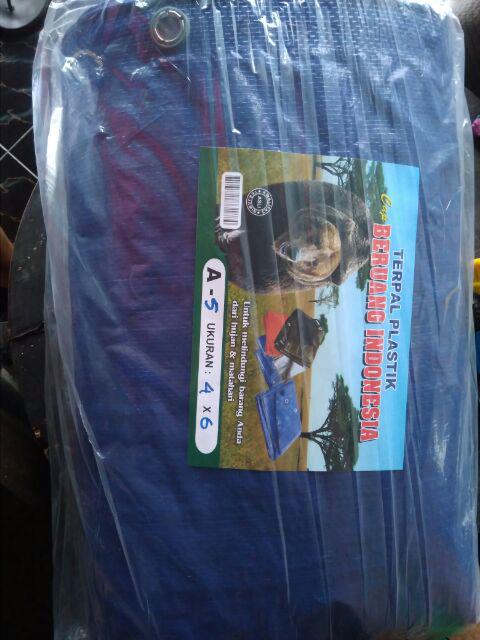 Terpal Plastik A5 Ukuran 4x6 M.