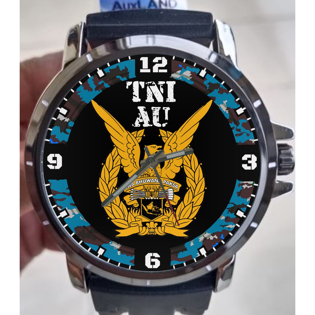 Jam Tangan Keren Terbaru Custom Logo TNI AU