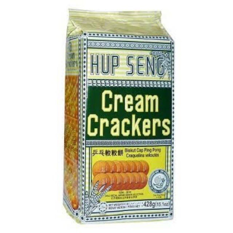 

Biskuit Hup Seng Cream Crackers 428gram/Biskuit Asin Cream Crackers Hupseng