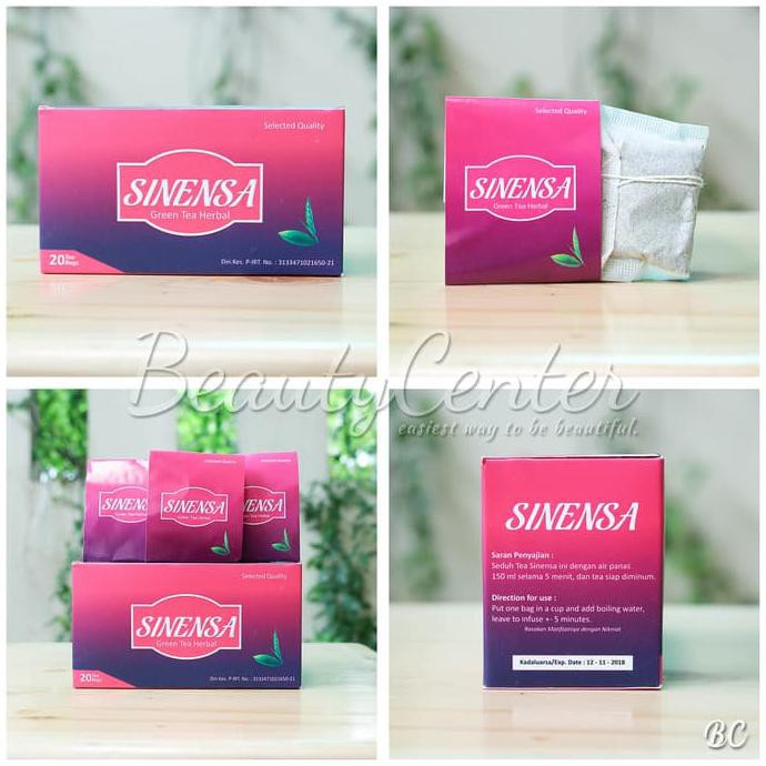 Hot Promo Sinensa Kapsul + Tea Paket Sinensa Beauty Slim Herbal + Green Tea Terlaris