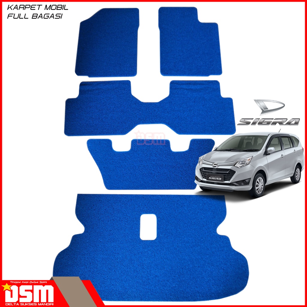 Karpet Mobil Daihatsu Sigra - Full Bagasi / Karpet Mie Sigra / Aksesoris Mobil Sigra / DSMkarmob