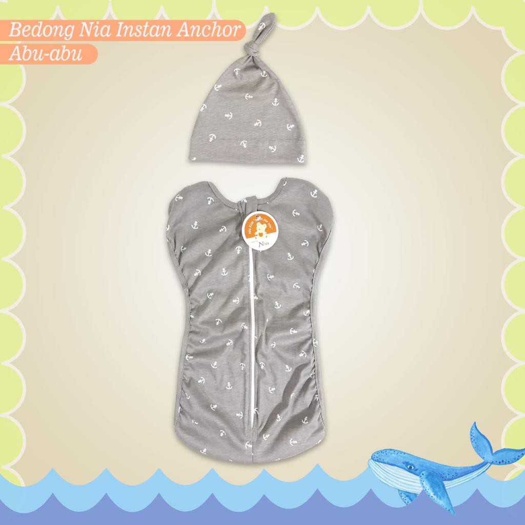 Promo !! BEDONG BAYI INSTANT VINATA ANCHOR plus TOPI  - BEDONG BAYI MODEL ME SWADDLE ME INSTANT - BEDONG BAYI