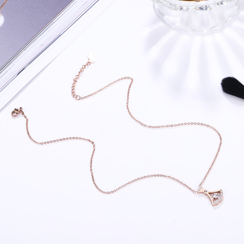 [New] Kalung aksesoris titanium mini korea hadiah wanita cewek 316L anti karat KK165