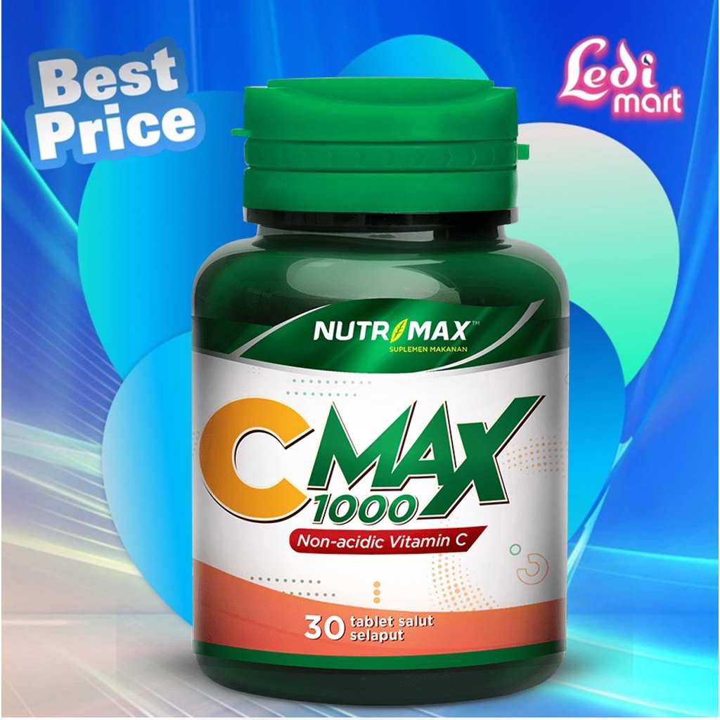 ORIGINAL Nutrimax C MAX 1000mg Isi 30 BPOM / Nutrimax CMAX 1000 mg / C+ Plus / LEDI MART