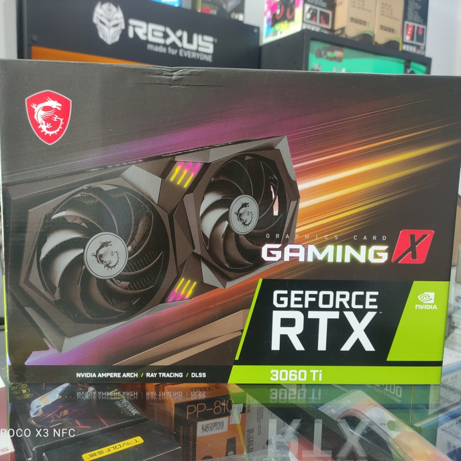 VGA MSI GEFORCE RTX  3060 TI GAMING X 8GB GDDR6 LHR