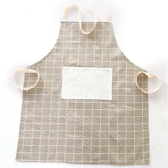 TSC - Celemek Masak Celemek Kain Katun Apron Masak Korea Home Apron Hl0005