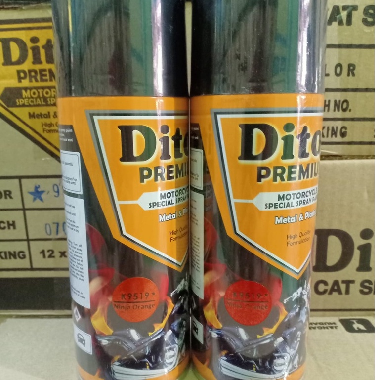 New DITON Premium KAWASAKI COLORS Pilok Pilox Cat Semprot K9519* Ninja Orange / 9519 Orange Ninja Kawasaki (400cc)