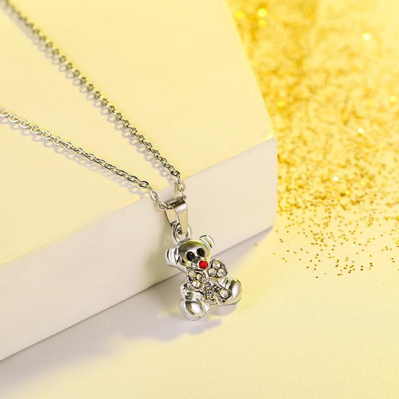 TERLARIS NO.1 | KALUNG WANITA FASHION CANTIK SILVER DENGAN LIONTIN DIAMOND banyak variasi