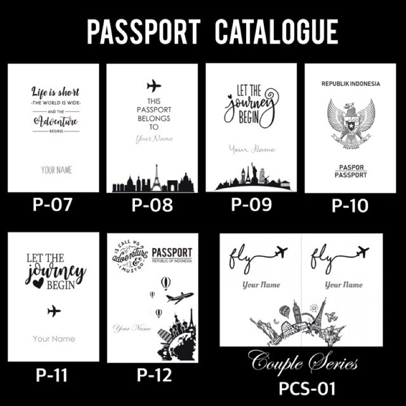 PASSPORT COVER CUSTOM NAMA / LOGO