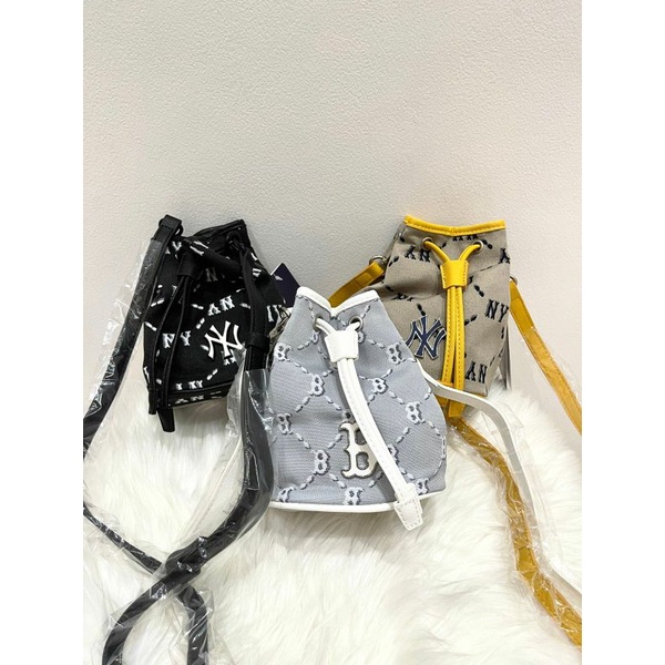Tas MLB Selempang Wanita Tas Serut Bucket Bag
