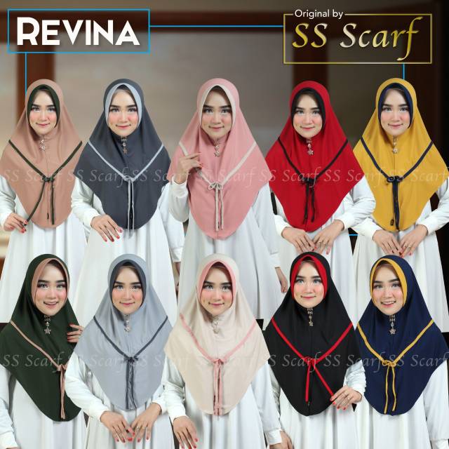 ((ORIGINAL SS SCARF)) Jilbab Instan /Hijab Instan Revina Ori SS Scarf