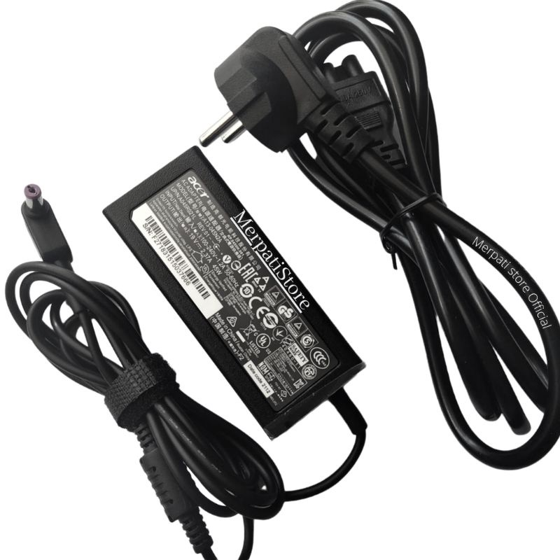 Merpati Store - Charger Acer 100-240v 19v 2.37a 45W 5.5 X 1.7mm ORI