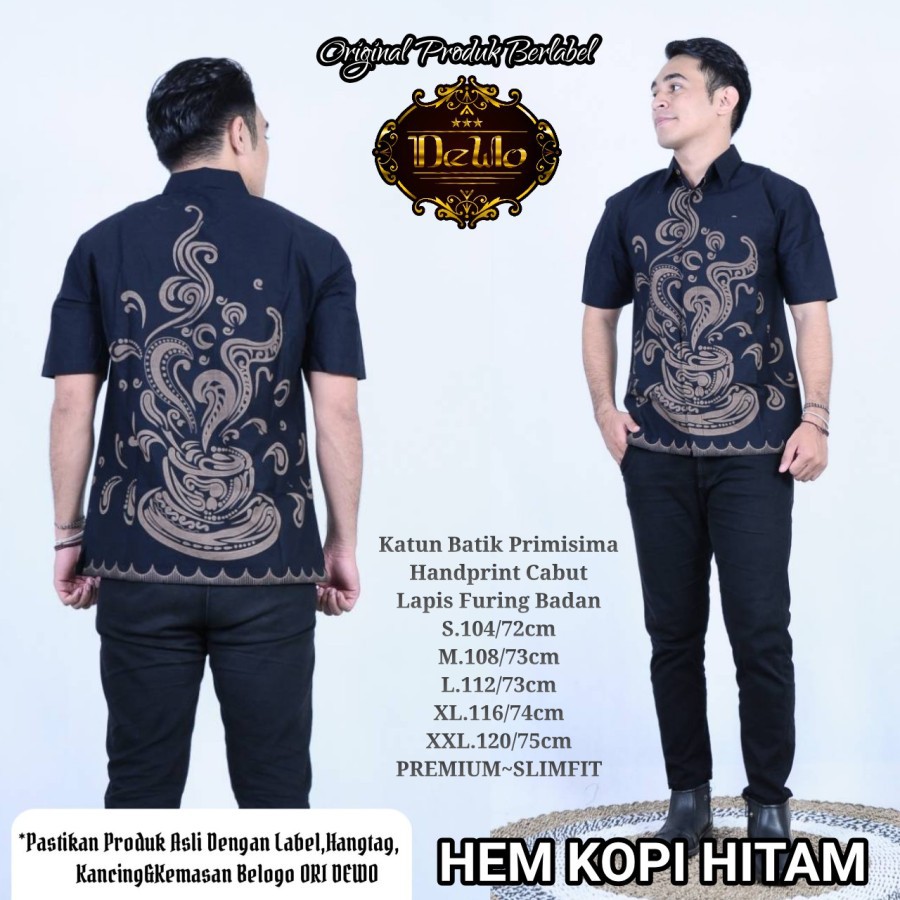 Sekopi Kemeja Batik Pria Lengan Panjang by Dewo