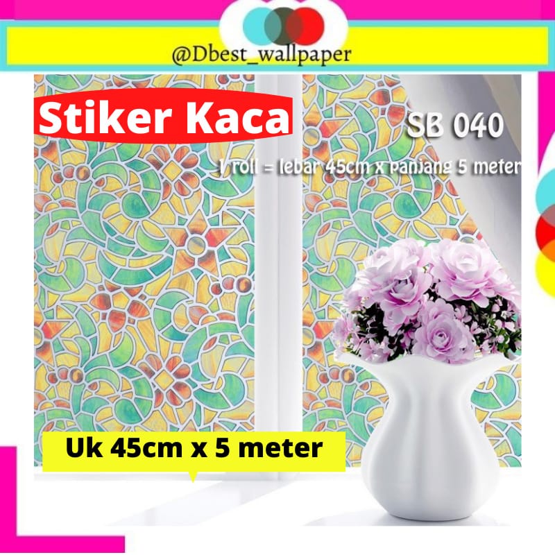 [DBEST] STIKER STICKER KACA 45CM X 5 METER SUNBLAST KACA SB 040 WALLSTICKER KACA FILM DECORATIV KACA
