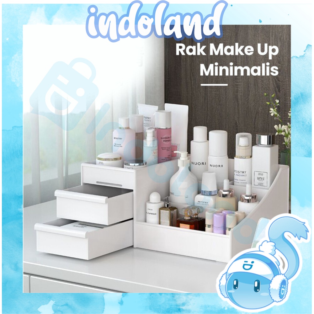 ☀ INDOLAND ☀ R562 Rak Kosmetik D44 Rak Makeup Storage Kotak Penyimpanan Skincare Tempat Kosmetik