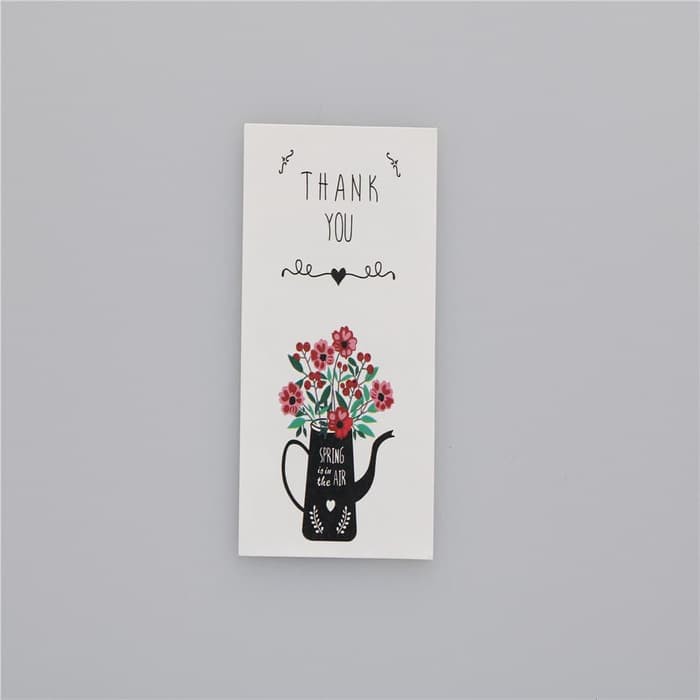 Paper Tags Sticker THANK YOU - SPRING is in the AIR (1sheet/6pcs)