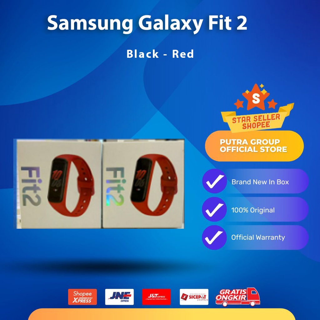 (RESMI) Samsung Galaxy Fit 2 Fit2 Black Red / Hitam MerahSEIN