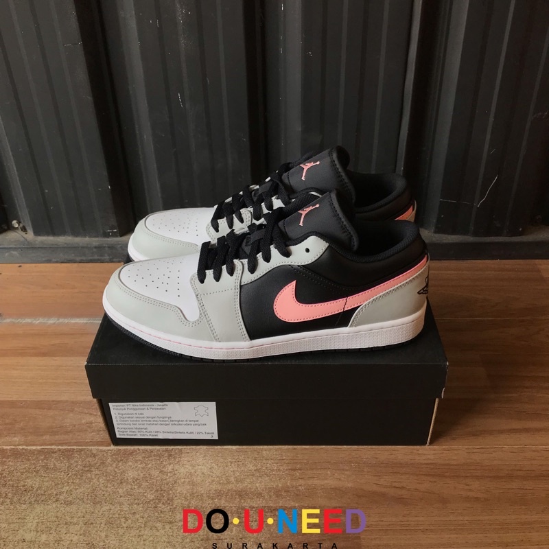 Nike Air Jordan 1 Low Black Grey Pink
