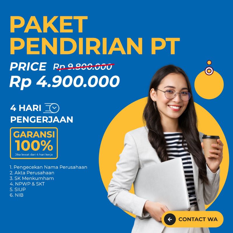 

JASA LEGAL FORMAL PENDIRIAN PT