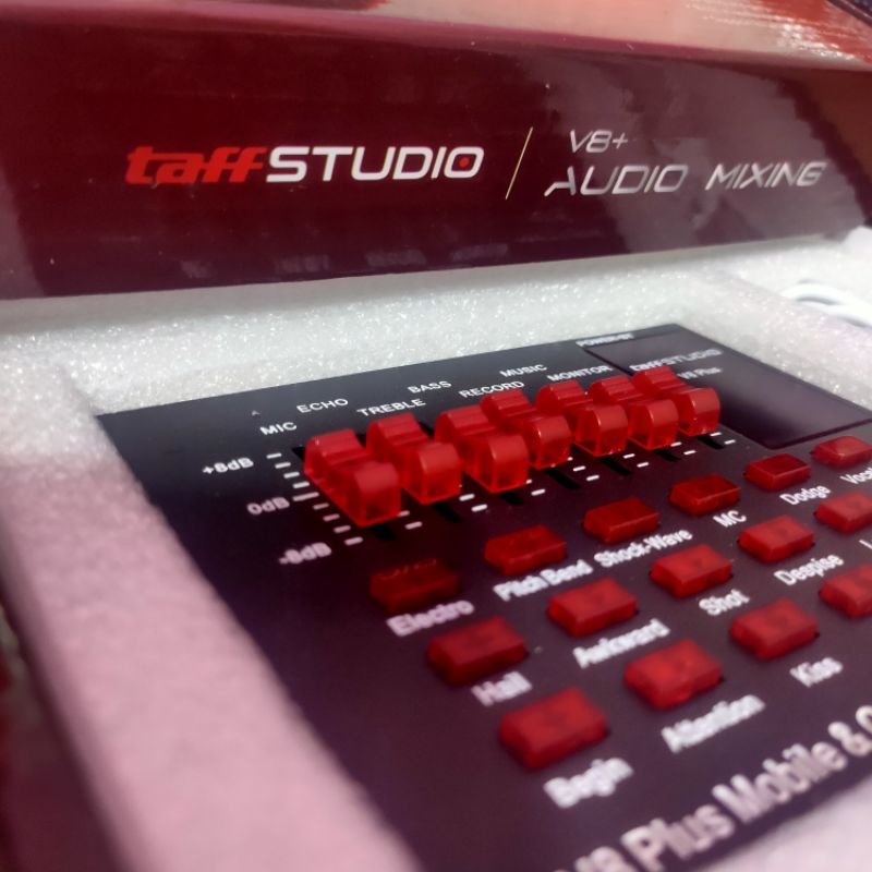 [ORIGINAL] TAFFSTUDIO SOUNDCARD V8 PLUS / V8+ TERLARIS BERGARANSI