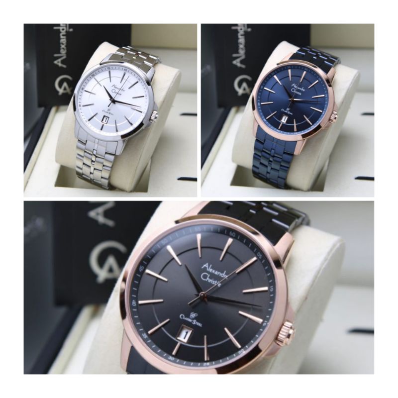 Jam Tangan Pria Alexandre Christie AC 8655/AC8655 Original