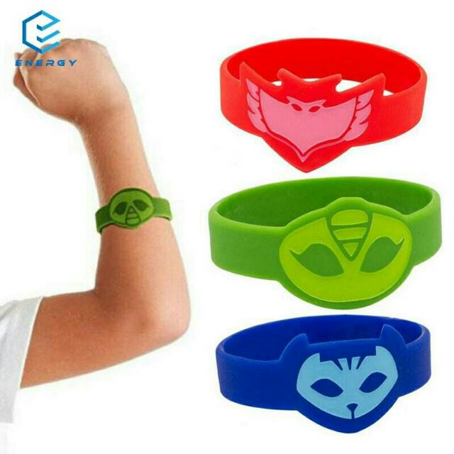 MOMBABY1 Gelang Anak Pj Masks atau Mainan Anak Cowok Pj Mask