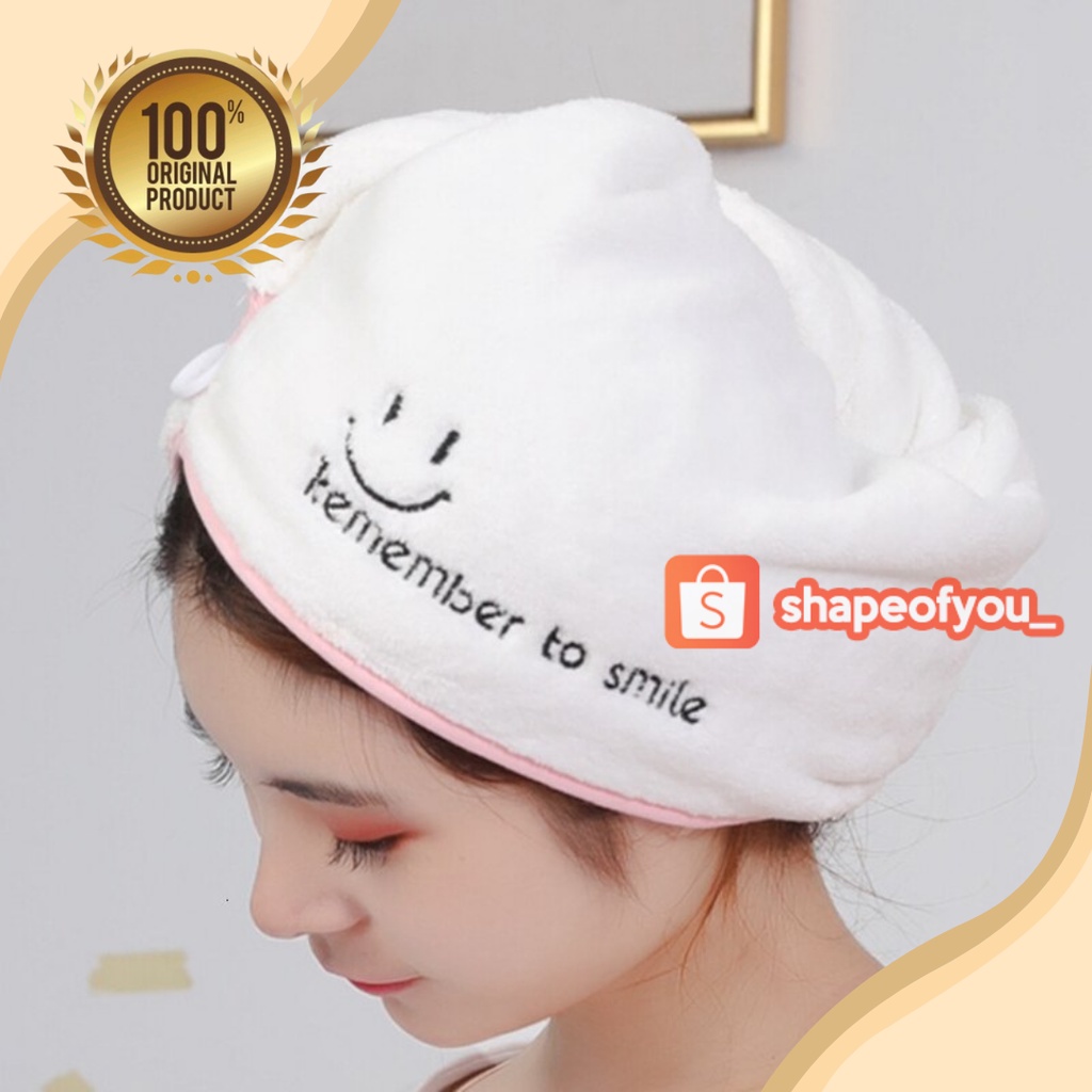 Handuk Microfiber Pengering Rambut Rapid Beludru Tebal Topi Pembungkus Mandi Handuk Kamar Mandi Kering Turban Topi Cepat Handuk Serat Mikro