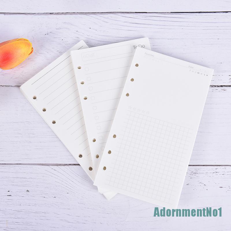 (AdornmentNo1) Kertas Isi Ulang Binder Loose Leaf Ukuran A6