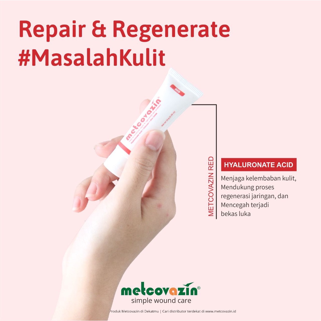 (Bisa COD) TERMURAH Metcovazin Red 25gr | Salep Segala Jenis Luka