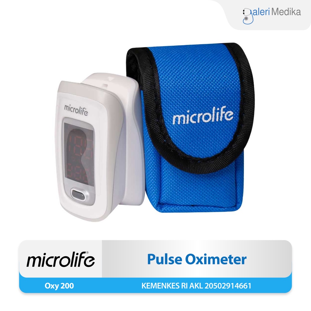 Pulse Oximeter Microlife OXY 200 / OXY200 / OXY-200 - Alat Ukur Kadar Oksigen