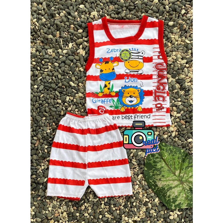 baju bayi murah lucu motif zebra KUTUNG setelan 3-18 bulan (BISA REQ WARNA)