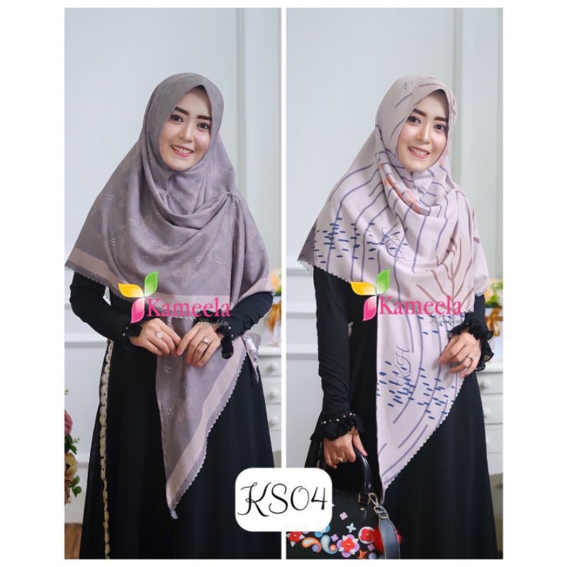 scarf kameela hijabku bolak balik